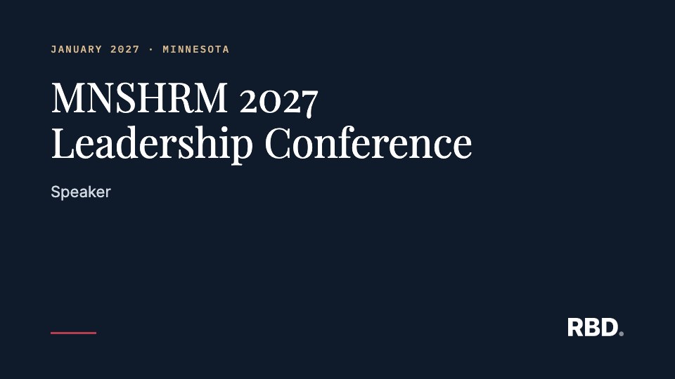 MNSHRM 2027 Leadership Conference, Minnesota, January 2027